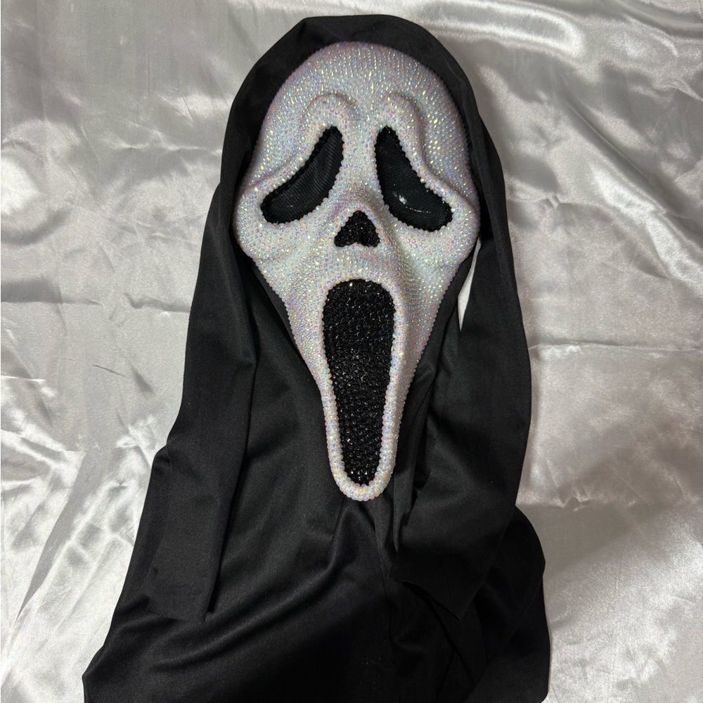 Kids Black and White Ghost Face Costume